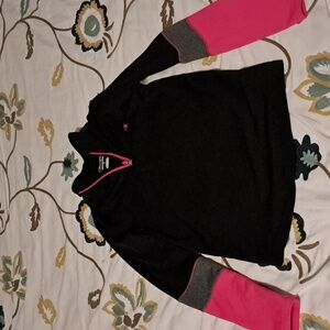 Champion girl sweater, L, black & pink